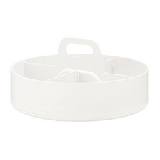 litem. 里特 Porta 圓形多功能收納整理盒, 象牙白, 1個