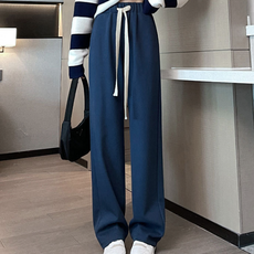 PEONIST 女款寬版鬆緊帶長褲