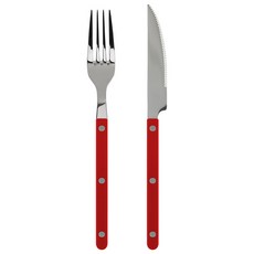 메종오브제 파르베 2종 세트, 레드, 디너포크 + 디너나이프, 1세트