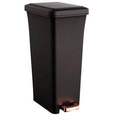 CSLIVING Signature 方形腳踏式垃圾桶 20L, 金黑色, 1個