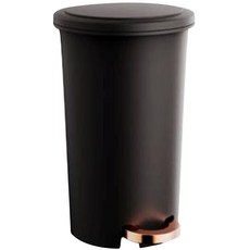 CS Living Signature 腳踏式圓形垃圾桶 20L, 金黑色, 1個