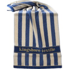 厚棉質運動毛巾 95 x 37.5 厘米, 1個, 藍色