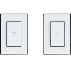 TILINS 一鍵關燈開關 1開 黑白色, 2個