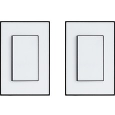 TILINS 1開 單切開關 黑白色, 2個