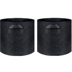 Hot Daysome 無紡布花盆 藍莓花盆 2入, 黑色