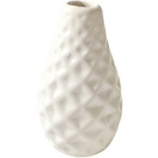 Melanne 室內裝飾純白花瓶 B款, 白色