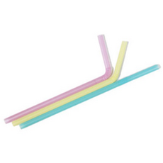 스완 일회용 빨대 자바라 7 x 210mm 파스텔, 500개입, 1개