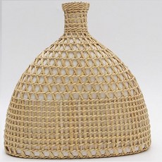 Charm Living室內藤編玻璃透明花瓶 H00166 A, 混合顏色