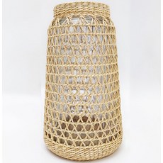 Charm Living室內藤編玻璃透明花瓶 H00182, 混合顏色