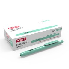 MORRIS JUST CLICK 柔和螢光筆 S, 綠薄荷, 12個