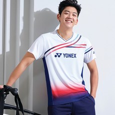 男款YONEX 23SS羽毛球短袖T恤 231TS007M