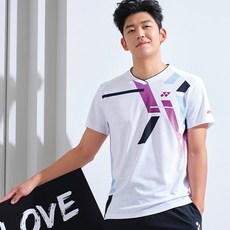 yonex 男款23SS羽毛球短袖T恤 231TS009M