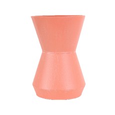 沙漏啞光鐵製花瓶, 橘色