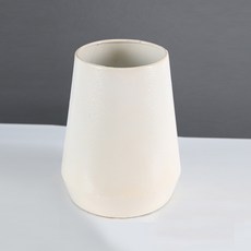 하프 매트 철제 화병, 크림