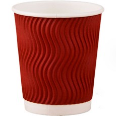 POTEGAR 瓦楞紙雙層防滲漏紙杯 250ml, 100個