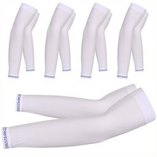 無縫袖套 2入 x 5組, 白色, 5個