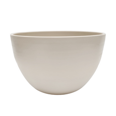 褶皺圓形花盆, 米色