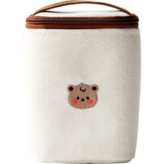 moms nature 嬰兒中型保冷袋水瓶, 象牙白 班尼