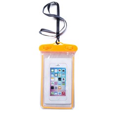Hiari 潛水口袋智慧型手機防水袋, 橘色, 1個