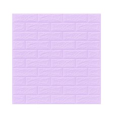 Sonio 軟質磚紋室內裝潢泡棉壁貼 4mm, 06 紫色, 1個