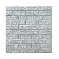 Sonio 軟質磚紋室內裝潢泡棉壁貼 4mm, 08 灰色, 1個