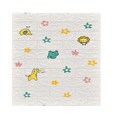 Sonio 防噪音可愛背景泡棉壁貼 長70公分 x 高77公分, TYPE01, 1個