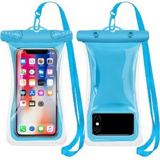 뽀르픽 다용도 물놀이 휴대폰 방수팩, 파란색, 2개