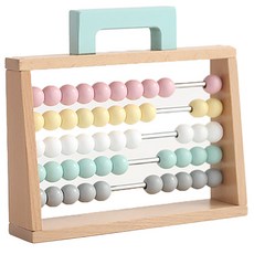 木頭玩具幼兒用Gabe珠子算盤, 混合顏色