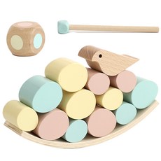 Namu Nori 幼兒福祿貝爾教具 小鳥平衡遊戲, 混合顏色, 1個