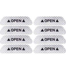 Benauto 車門防撞反光貼紙, 8個, 白色