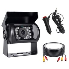 卡車紅外攝像頭12V 24V+點煙器電源+15m連接線套組, 混合顏色, 單品