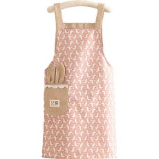 Herb Plus 兔子口袋圍裙, 1個, 粉紅色