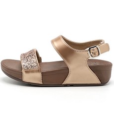 JACK&JILL 女款亮片氣墊涼鞋 JB3354, 金色, 250