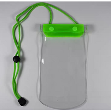 라젠다 컬러 목걸이 휴대폰 방수팩, 그린, 1개