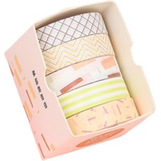 Life Bag 裝飾紙膠帶 5入, 基本1, 1個