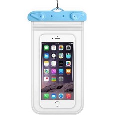 寶綠色手機雙層防水包, 1個, 藍色