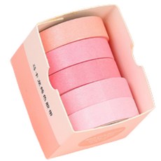 라이프백 장식 종이 테이프 10mm x 2m 5p, 마카롱3, 1개