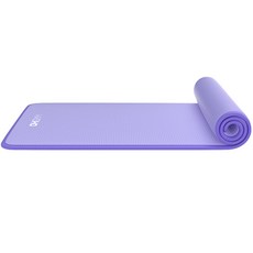 Ohgym NBR寬版頂級瑜珈墊, 紫色, 1個