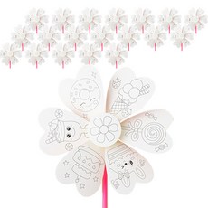 민화샵 꽃 바람개비 만들기 세트 UDOPP014, 하트디저트, 20세트