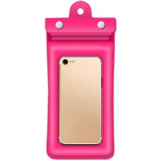 Lagenda 掛脖式彩色手機防水袋, 粉紅色, 1個