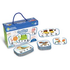 Learning Resources 單字拼圖卡 LER6086, 混合顏色