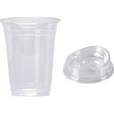 스완 투명 PET 아이스컵, 100세트, 350ml