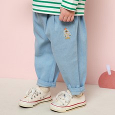 milkmile 幼兒款雪鴨子牛仔寬鬆褲