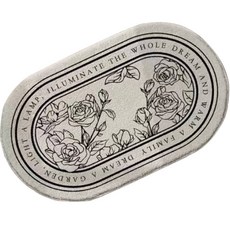 Mark Haas 北歐風格玫瑰浴室地墊, 混合顏色, 1個