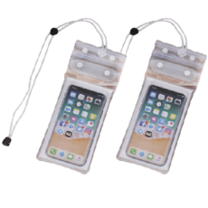 아름트리 라이트 휴대폰 터치 방수 팩, 화이트, 2개