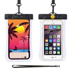 Make Mine 微笑手機防水袋 夜空, 黑色, 1個