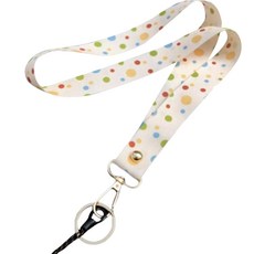 라니마켓 플라워패턴 핸드폰 목걸이줄 다용도 스트랩, 도트, 1개