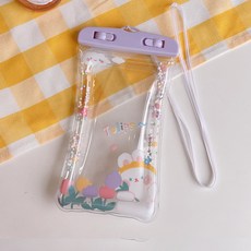Make Mine 手機防水袋 兔子, 紫色, 1個