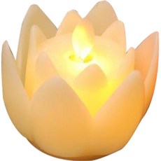 메이크마인 전자 촛불 장식 램프 큰 연꽃, 혼합색상