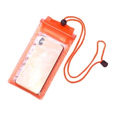 Royal Green 玩水手機防水袋, 橘色, 1個